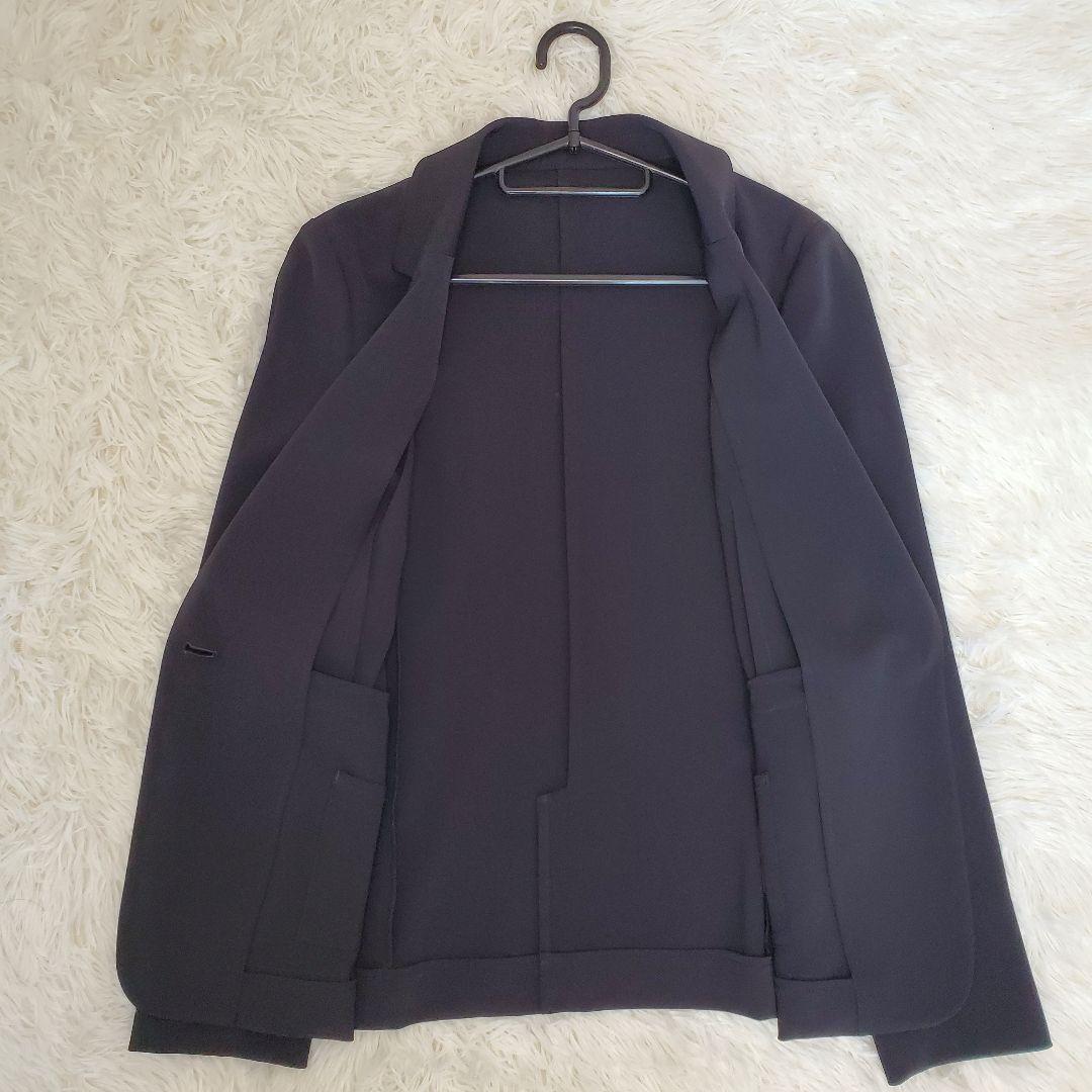 【美品】グリーンレーベルリラクシング セットアップ 黒 サラフール ストレッチ
