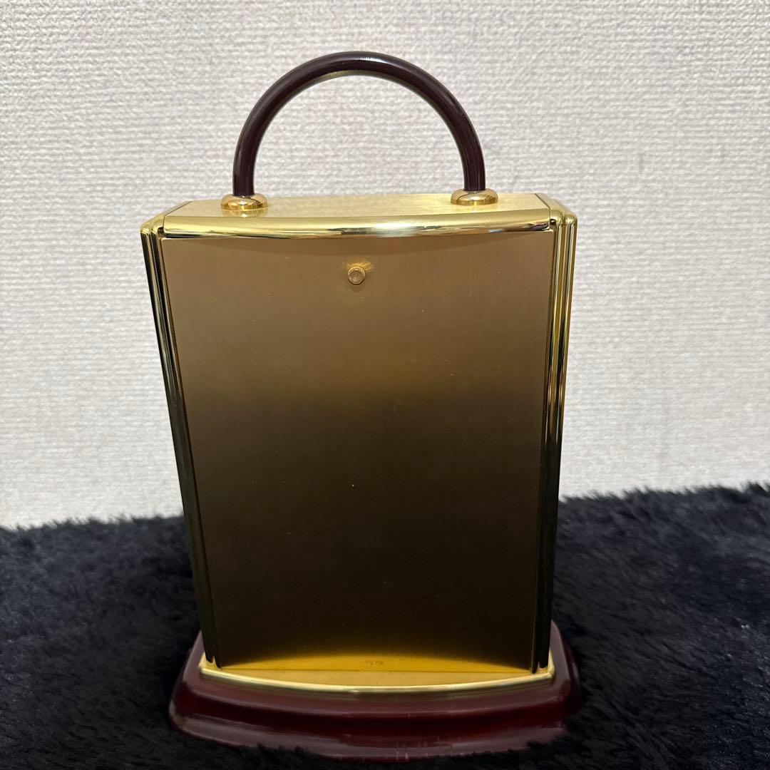 激レア SEIKO DECOR 卓上時計 ムーンフェイズ ゴールド