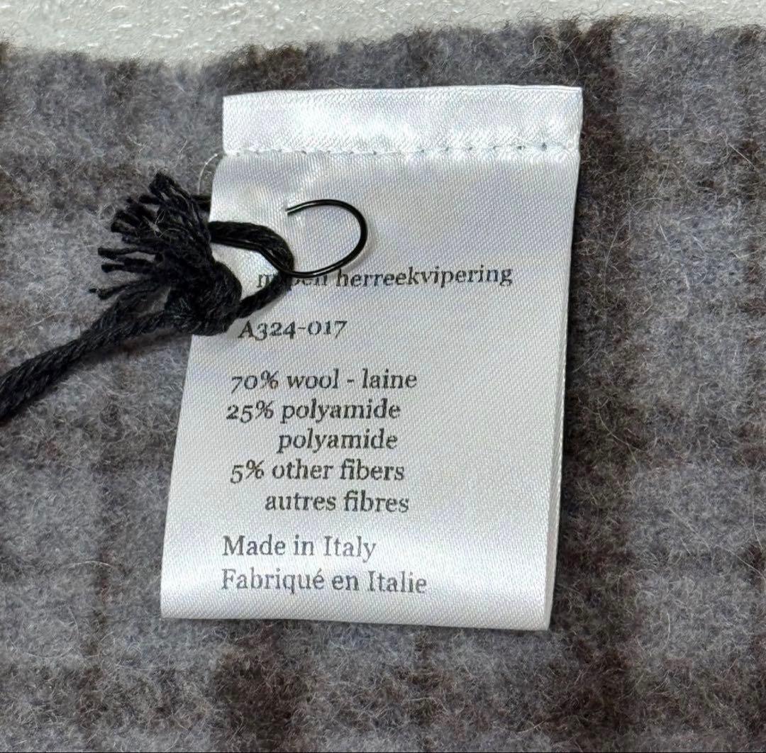 【MFPEN herreekvipering】WOOL SCARF / BLUE