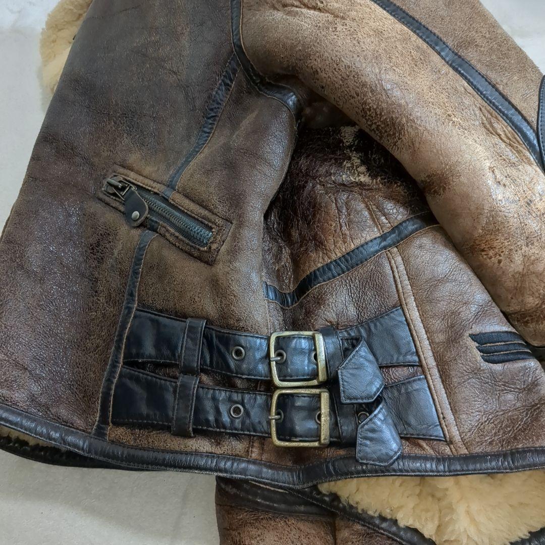 ハーレーダビッドソン B-3 ムートン ジャケット Lサイズ ライダース