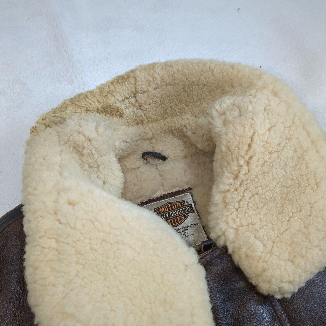 ハーレーダビッドソン B-3 ムートン ジャケット Lサイズ ライダース