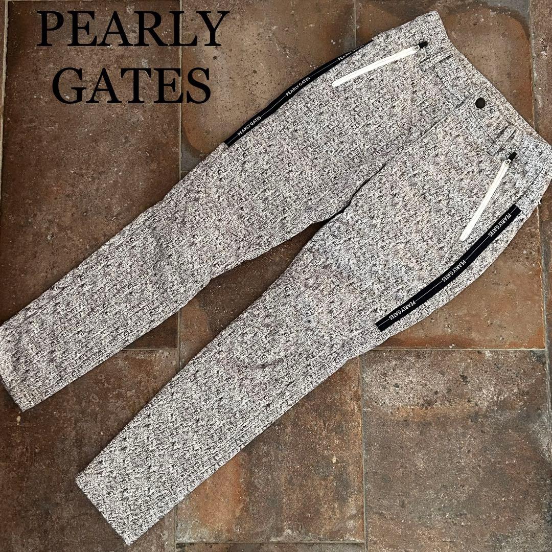 【PEARLY GATES】ダイヤキルトヘリンボーン シンサレート　中綿パンツ
