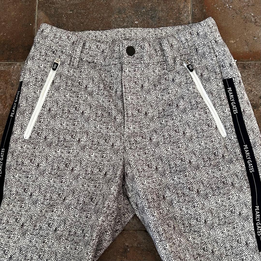 【PEARLY GATES】ダイヤキルトヘリンボーン シンサレート　中綿パンツ