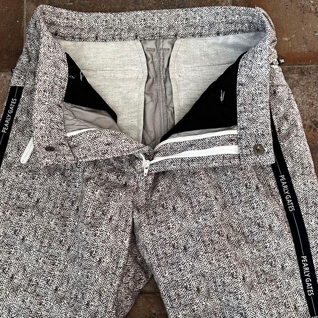 【PEARLY GATES】ダイヤキルトヘリンボーン シンサレート　中綿パンツ