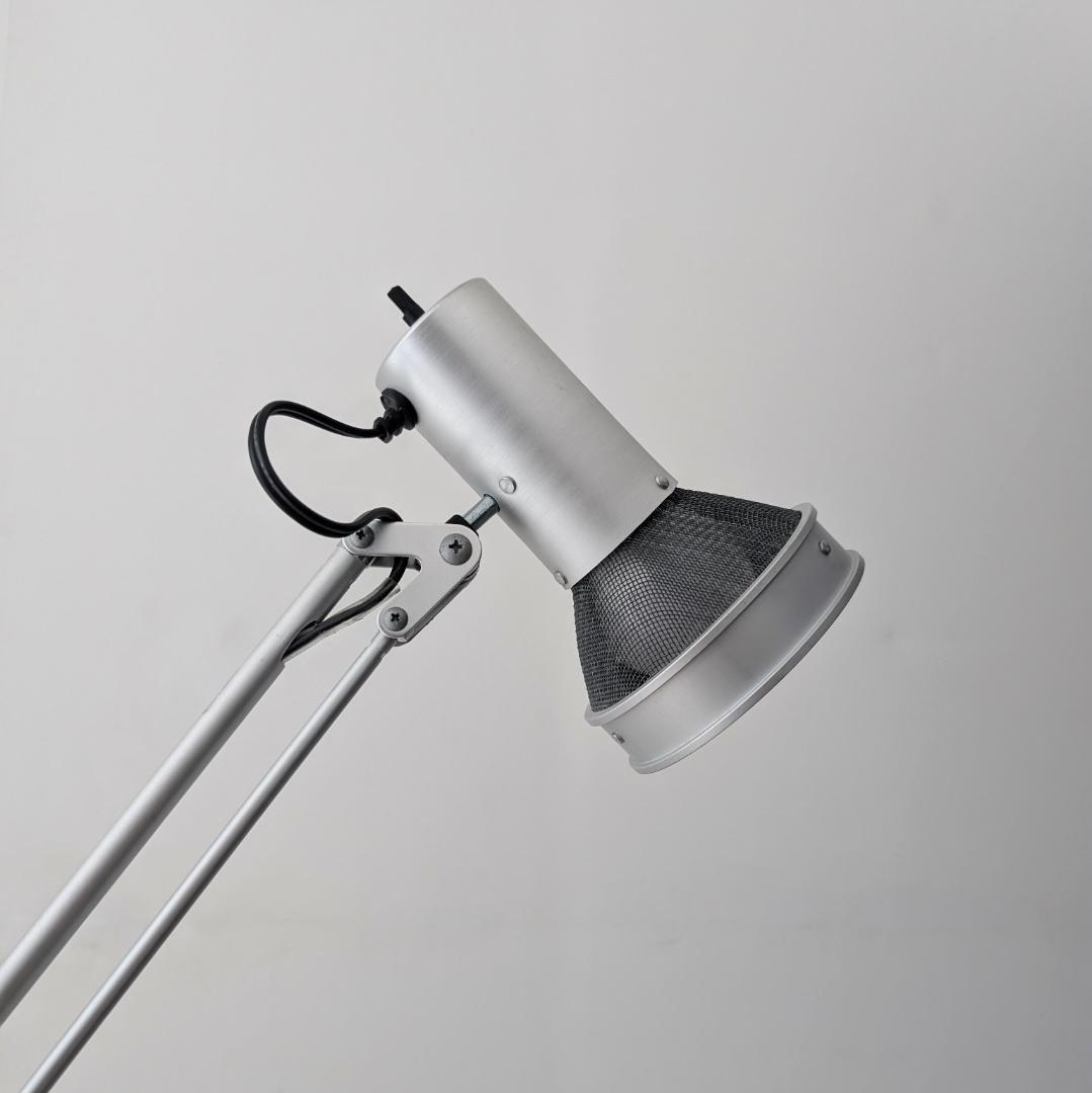 ビンテージ 無印 90年代 スチールメッシュ×アルミ スタンドライト 照明 希少