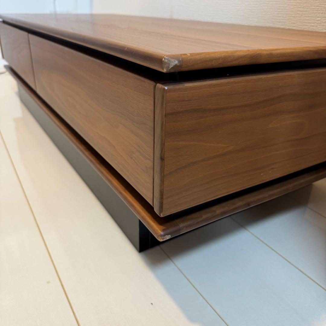 木製センターテーブル 2引き出し付き