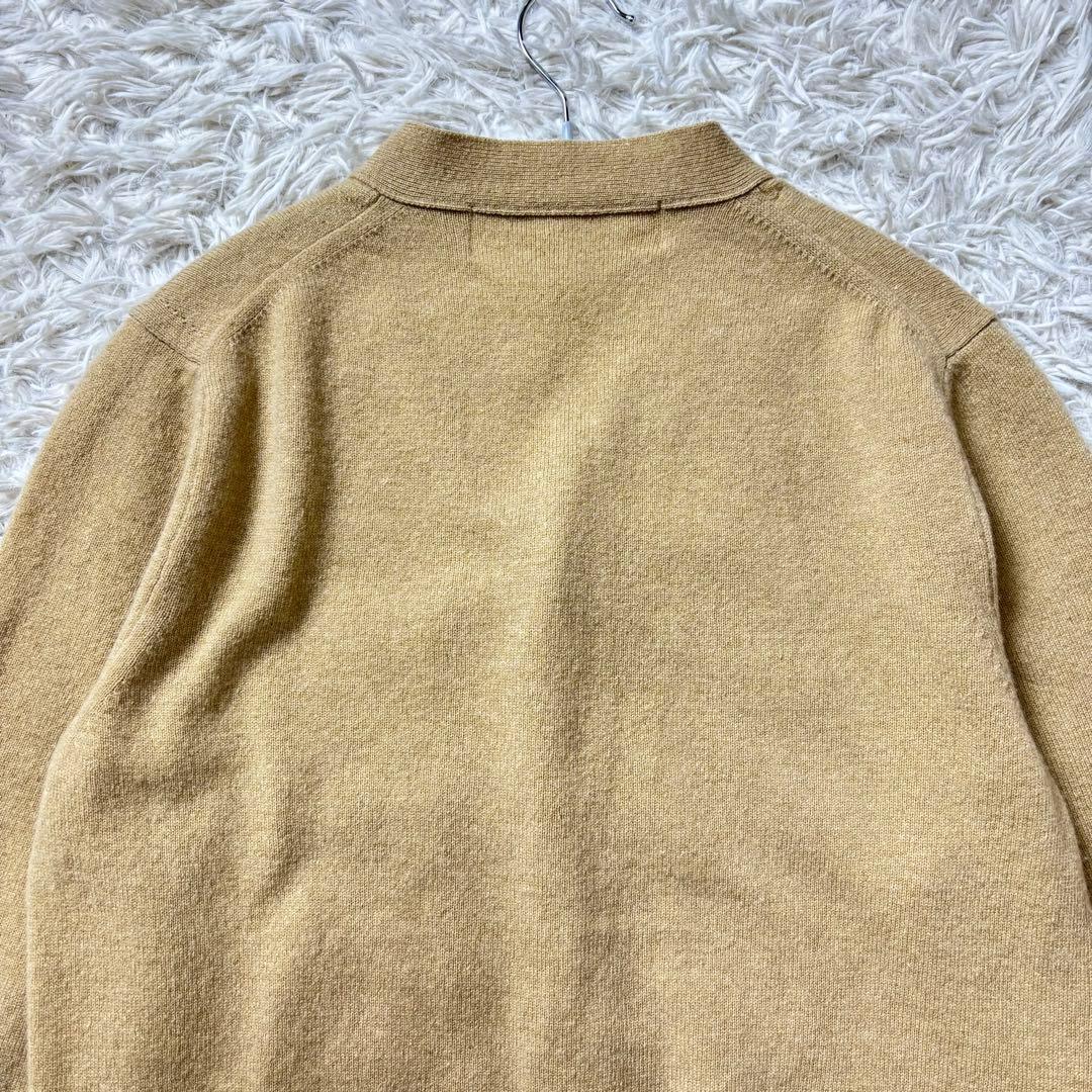 美品 プレイコムデギャルソン カーディガン Vネック ベージュ S