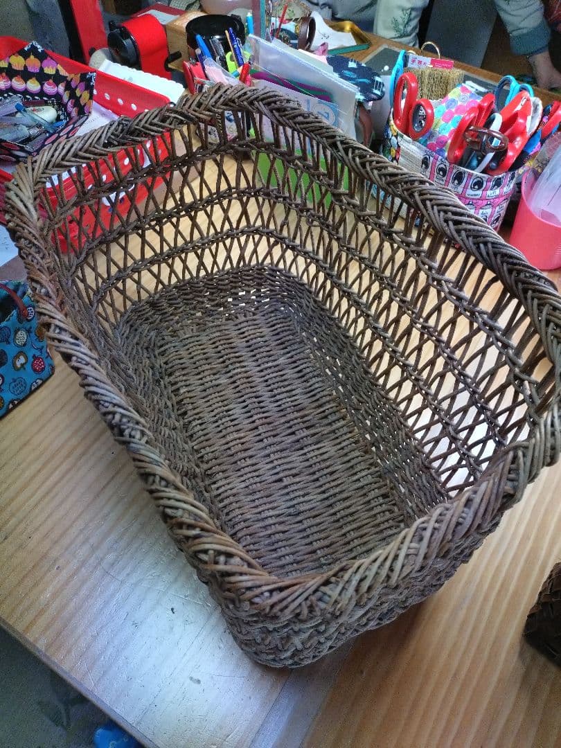 最終価格　あけび透かし編みかご　大