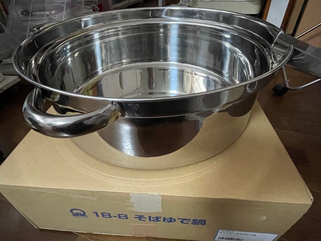 【新品】そばゆで鍋＋専用噴射板セット