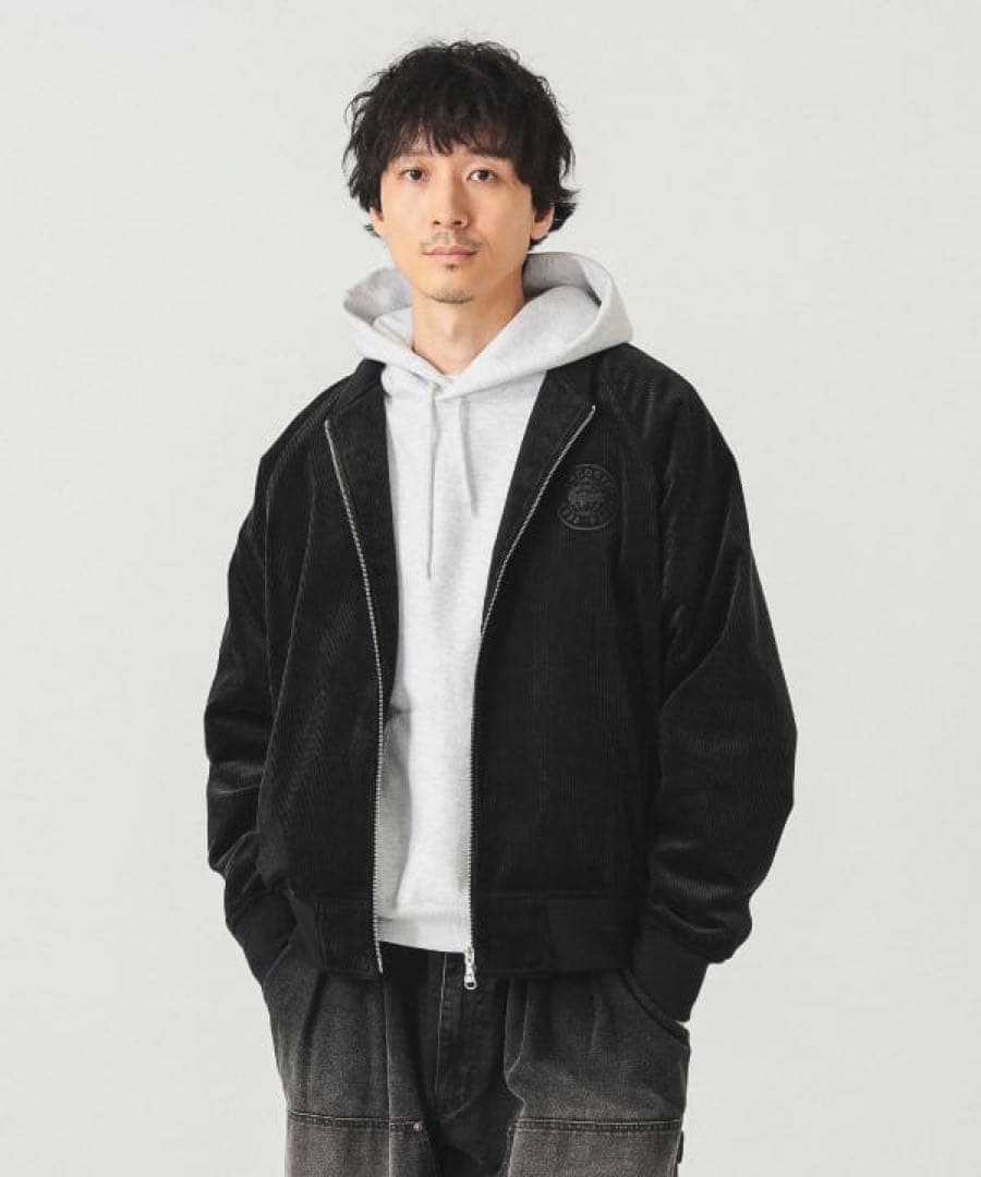 LACOSTE BEAMS コーデュロイブルゾン 黒 FR:54