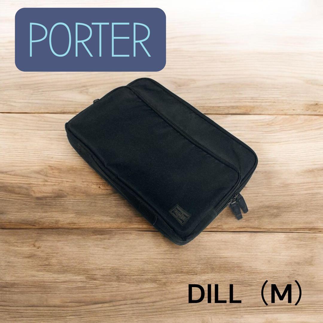 美品　PORTERポーター DILLディル PCケース （M ）ブラック