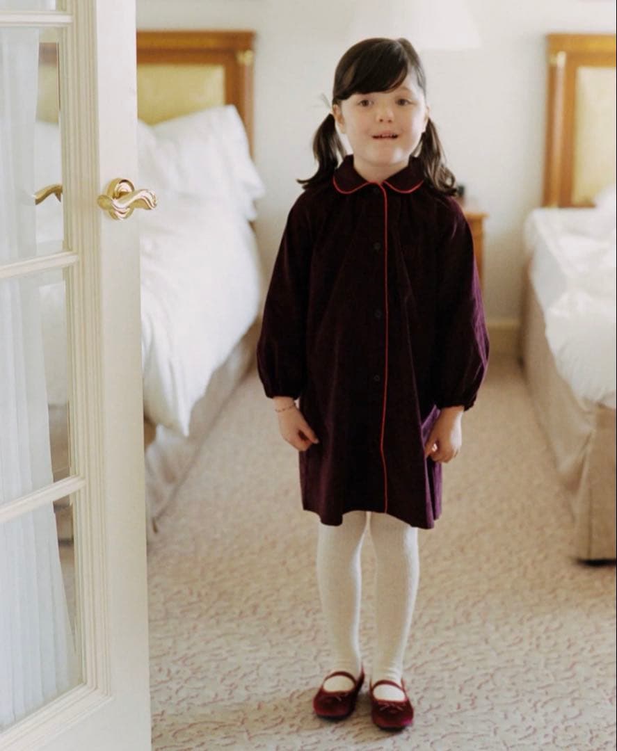 【House on The Hill】Corduroy Dress(Brown)