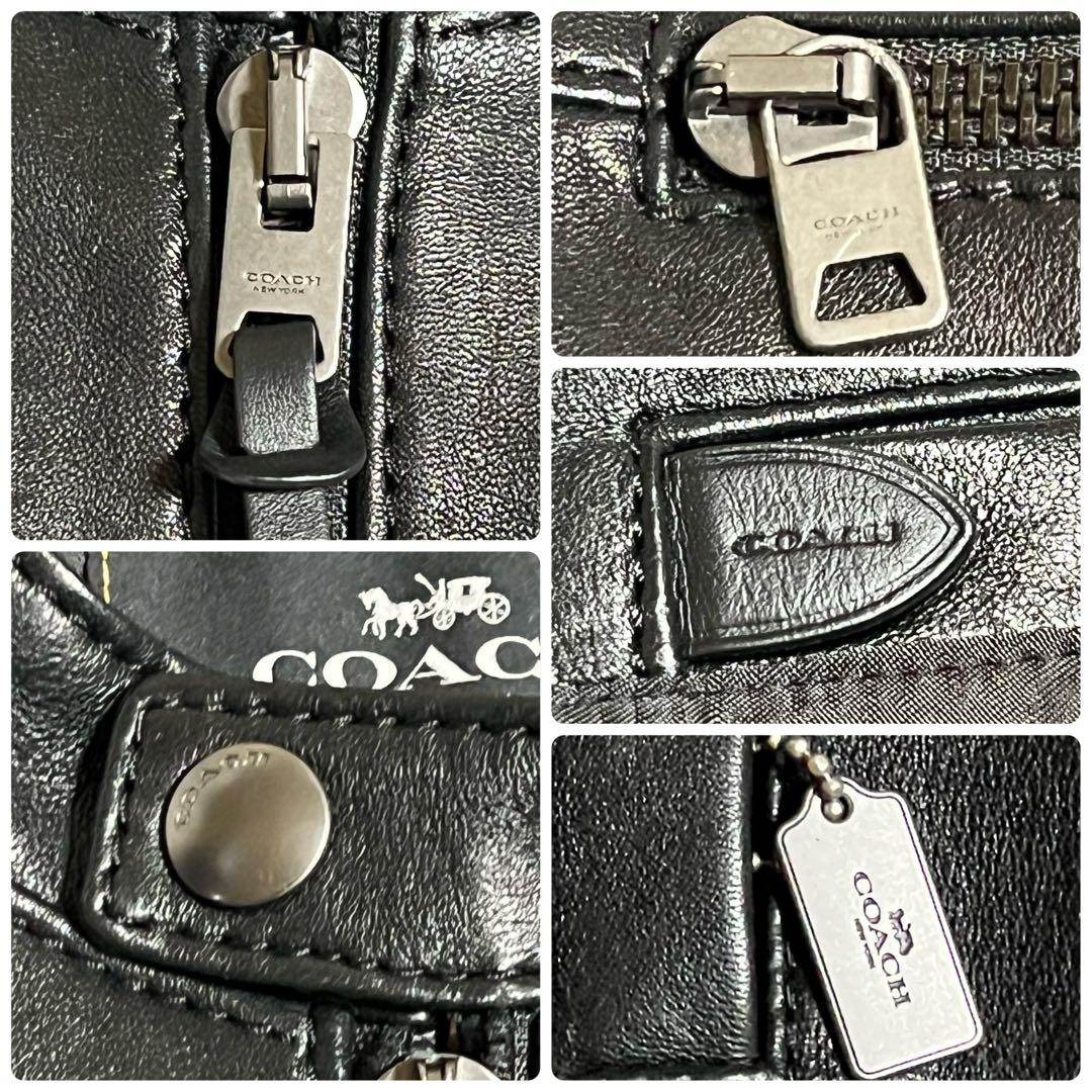 【美品】COACH lether lamb jacket archive 羊革