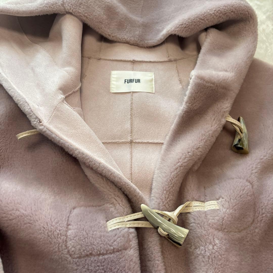 furfurの可愛いファーダッフルコート