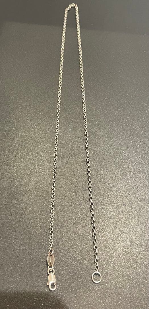 クロムハーツ シルバー ロールチェーン ネックレス 42センチ　訳あり