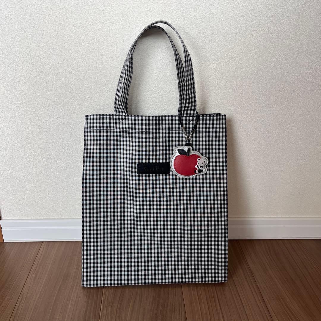 familiar ギンガムトートバッグ
