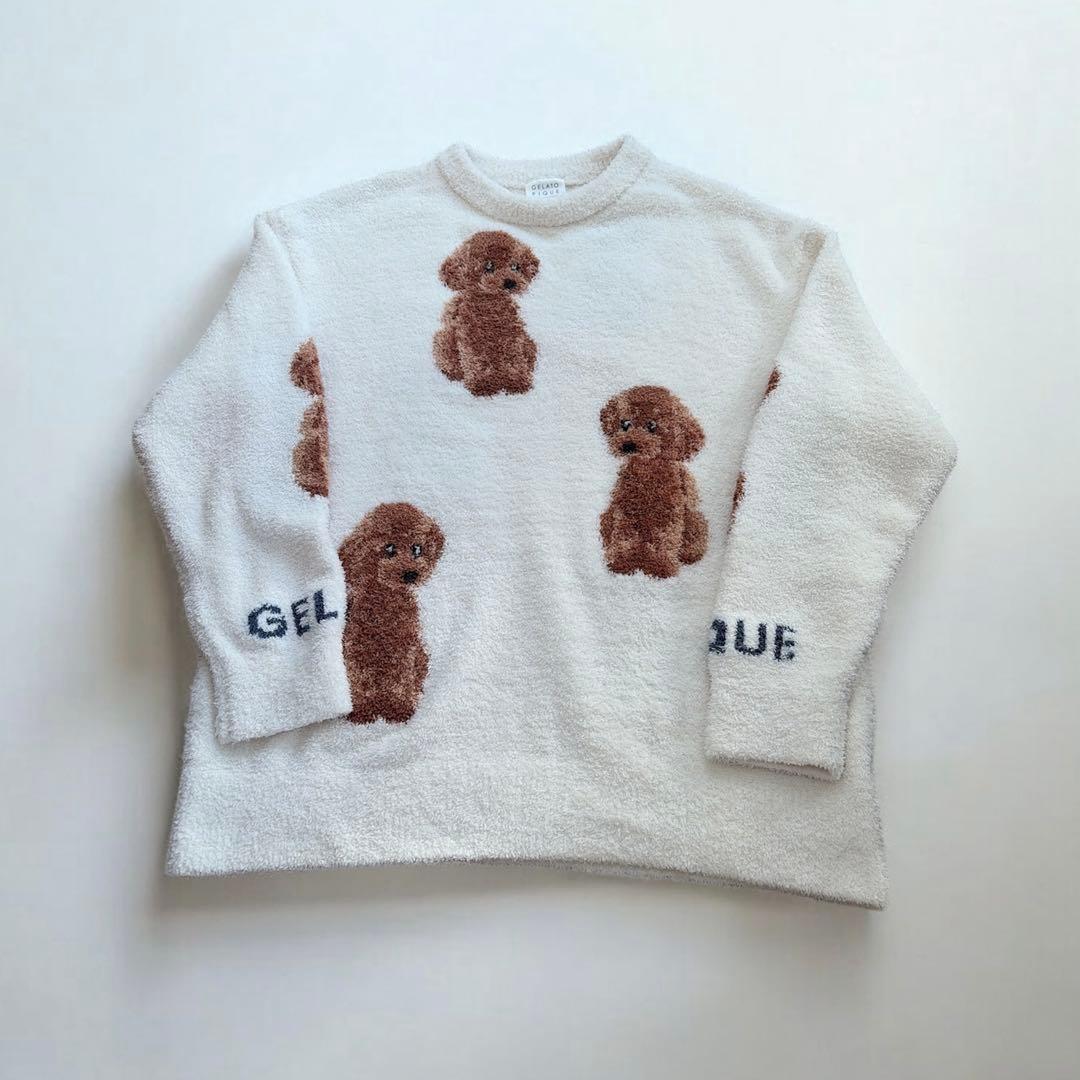 美品　ジェラピケ　トイプードル　モコモコ　ルームウェア