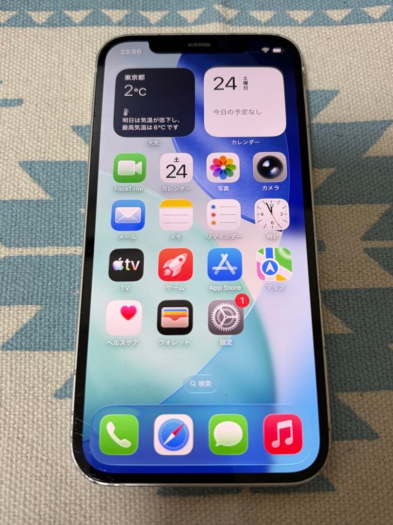 Apple iPhone 12 本体 ホワイト 128GB バッテリー容量87%