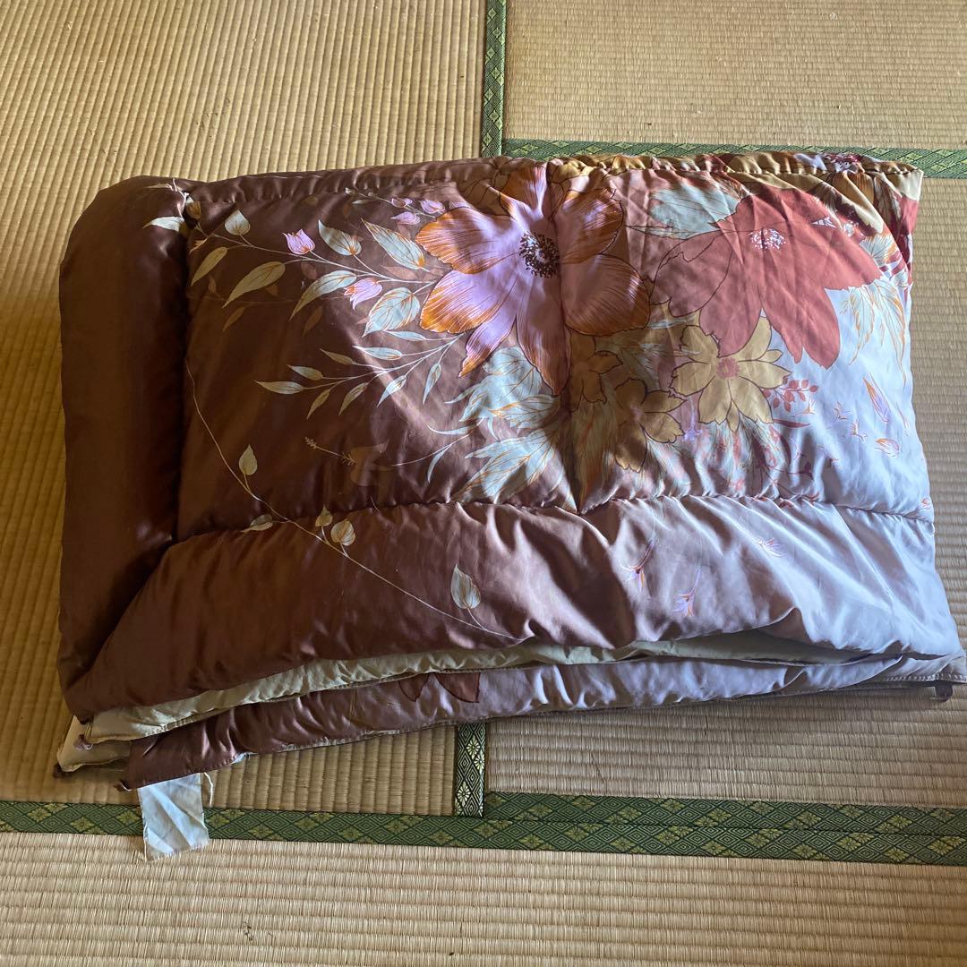 【訳あり】190×140cm 高級羽毛布団　フランスベッド　シングル　掛け布団