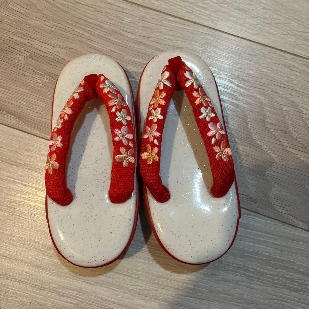 ※美品※ kawaiina 七五三 着物セット 正絹　赤　絞り