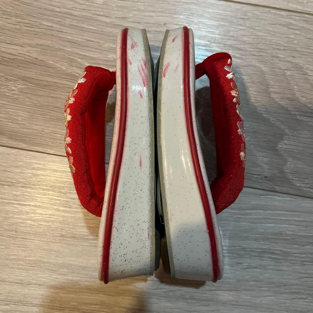 ※美品※ kawaiina 七五三 着物セット 正絹　赤　絞り