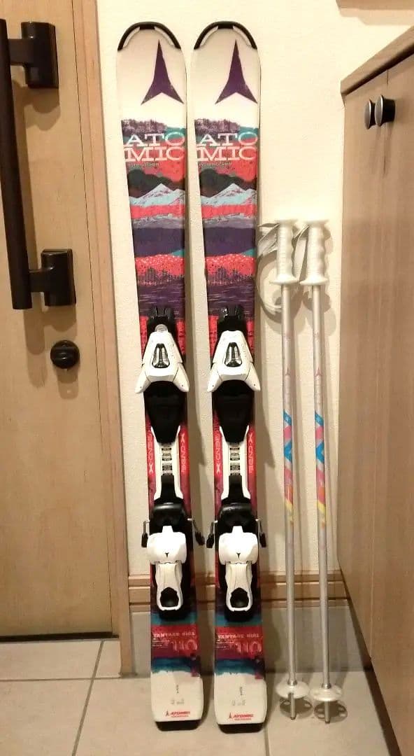 アトミック❤スキー4点セット　板110　靴17〜20cm