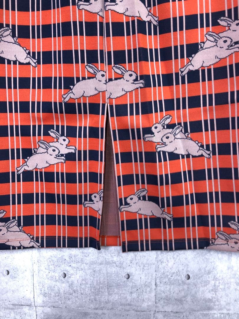 新品 didi Zi Zi うさチェック ジャガード ストレッチ タイトスカート
