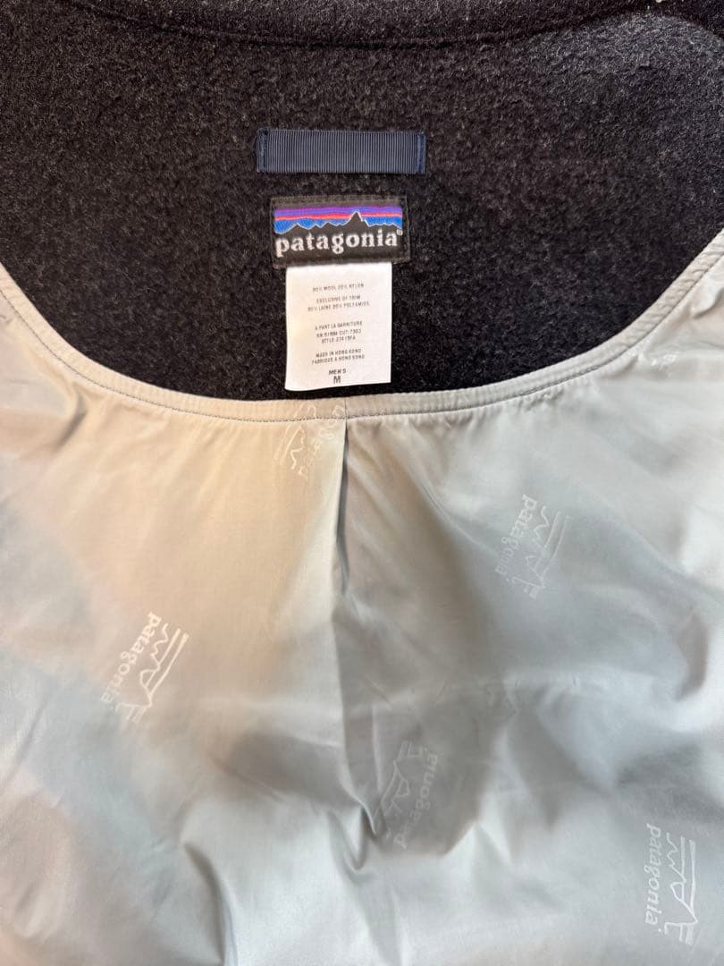 patagonia レアなウールジップアップジャケット M ダークグレー 珍品