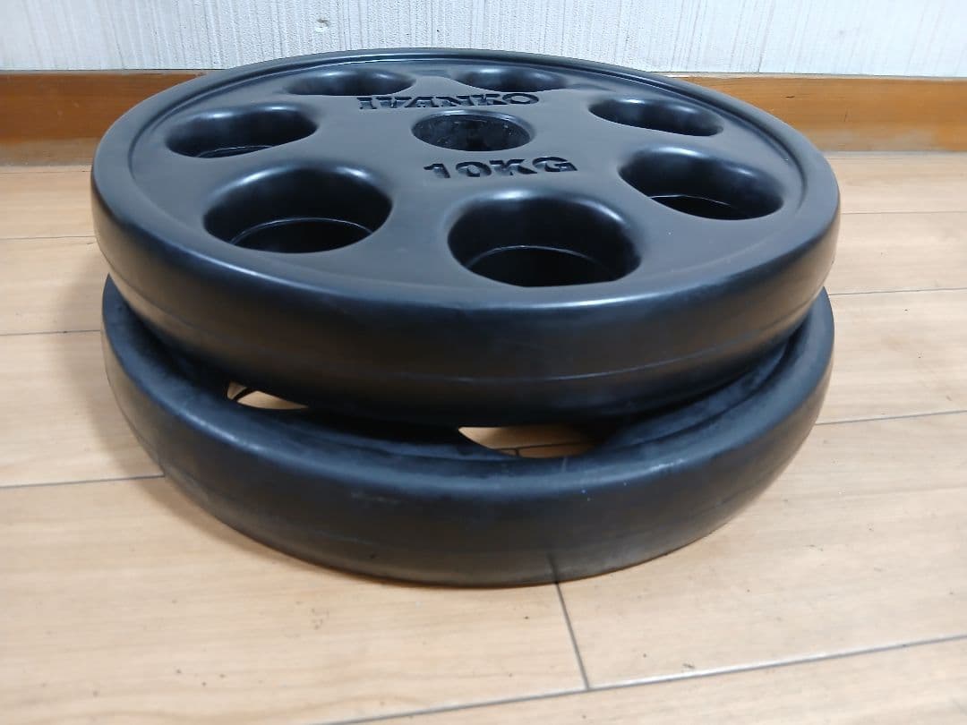 IVANKO イヴァンコ 径50mmオリンピックラバープレート 10kg×2枚