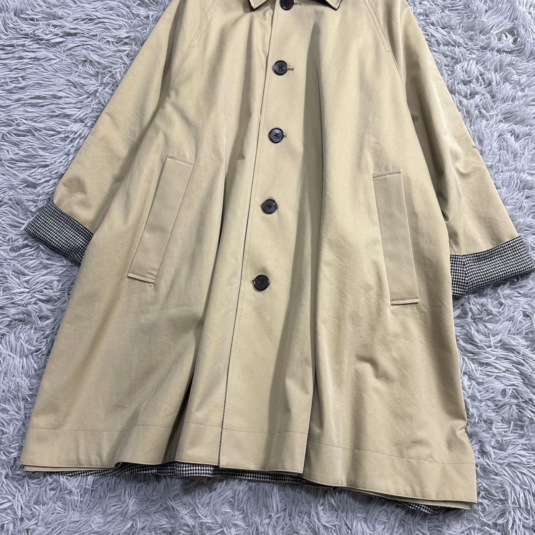 極美品✨21AW ティッカ リバーシブルステンカラー　テントコート ベロア襟