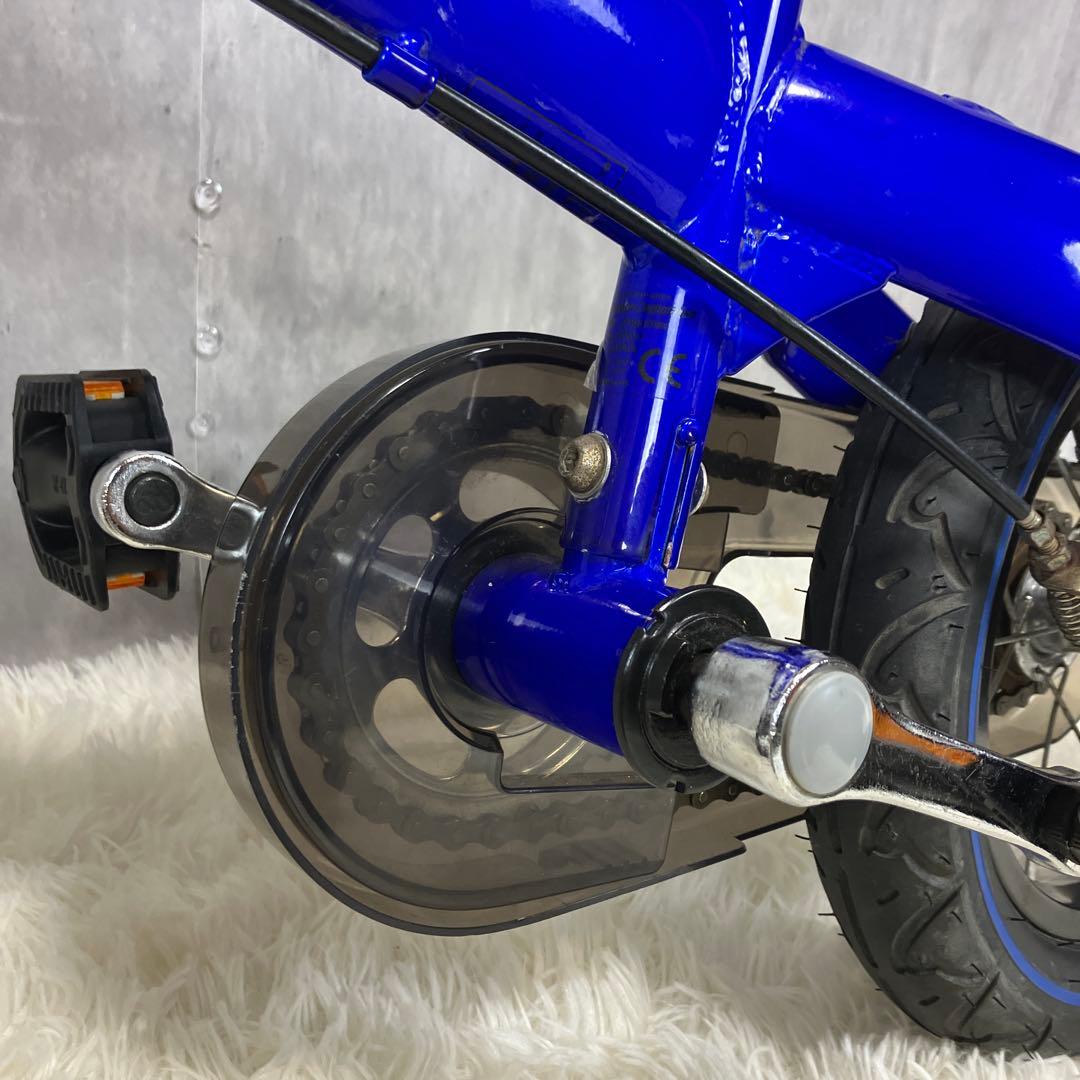 【美品】へんしんバイク 12インチ 青 スタンド＆工具セット付