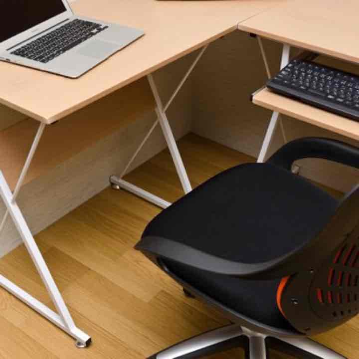 送料無料  コーナーPCデスクセット　NA/WAL