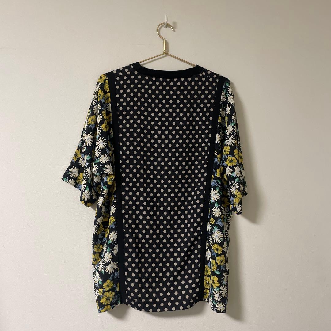 パピヨネ★SUM1 STYLEスミ スタイル花柄切り替えTシャツ