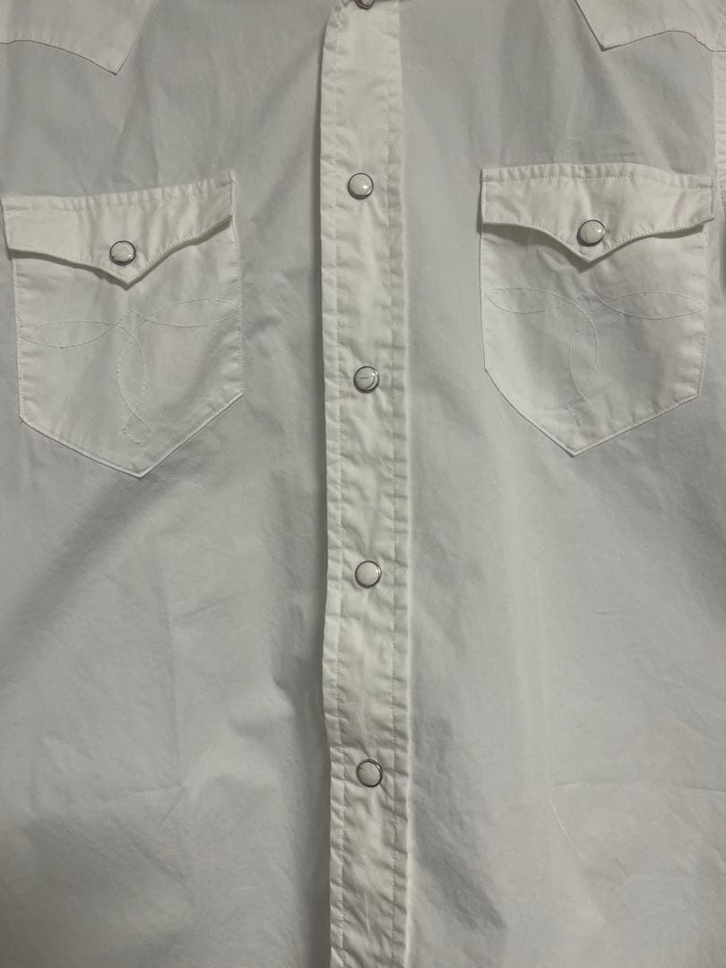 RRL ダフルアールエル ホワイト ウエスタンシャツ Sサイズ