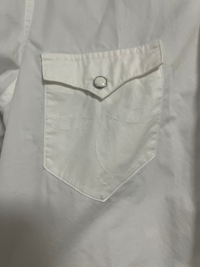 RRL ダフルアールエル ホワイト ウエスタンシャツ Sサイズ