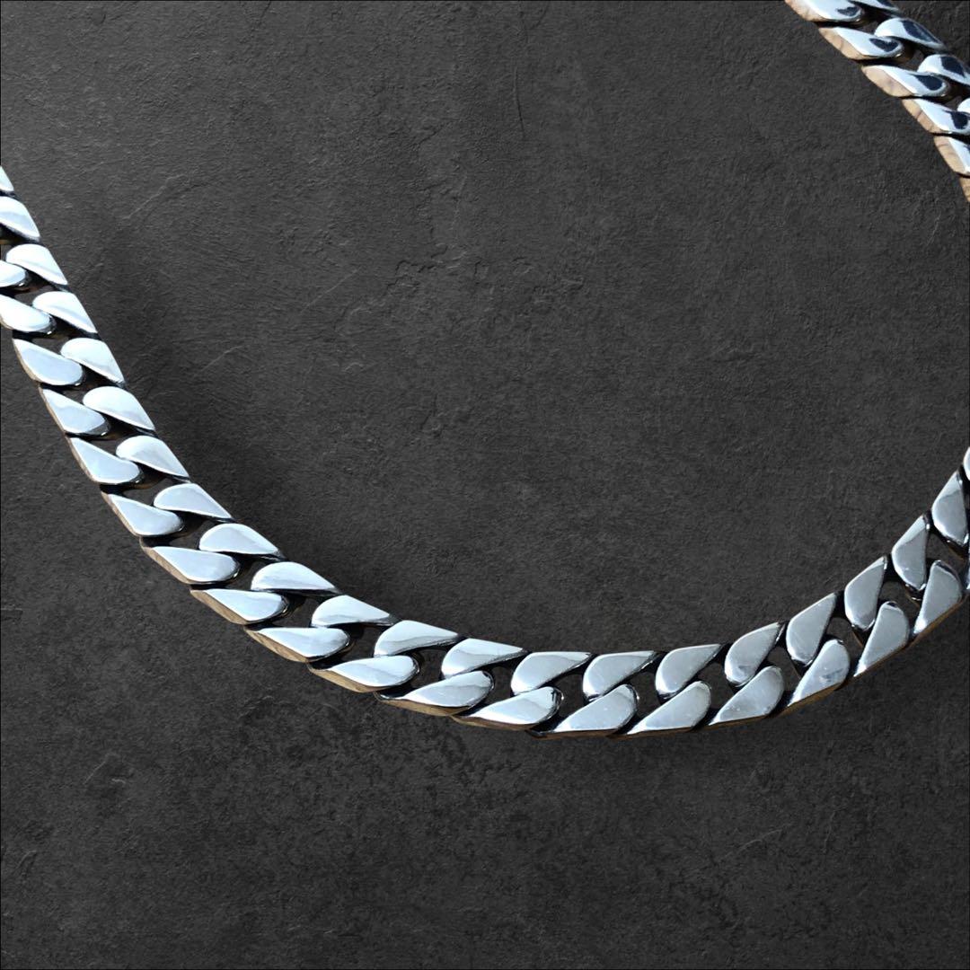 喜平 ネックレス 幅8mm 長さ50cm S925刻印 鑑定書付 シルバー925