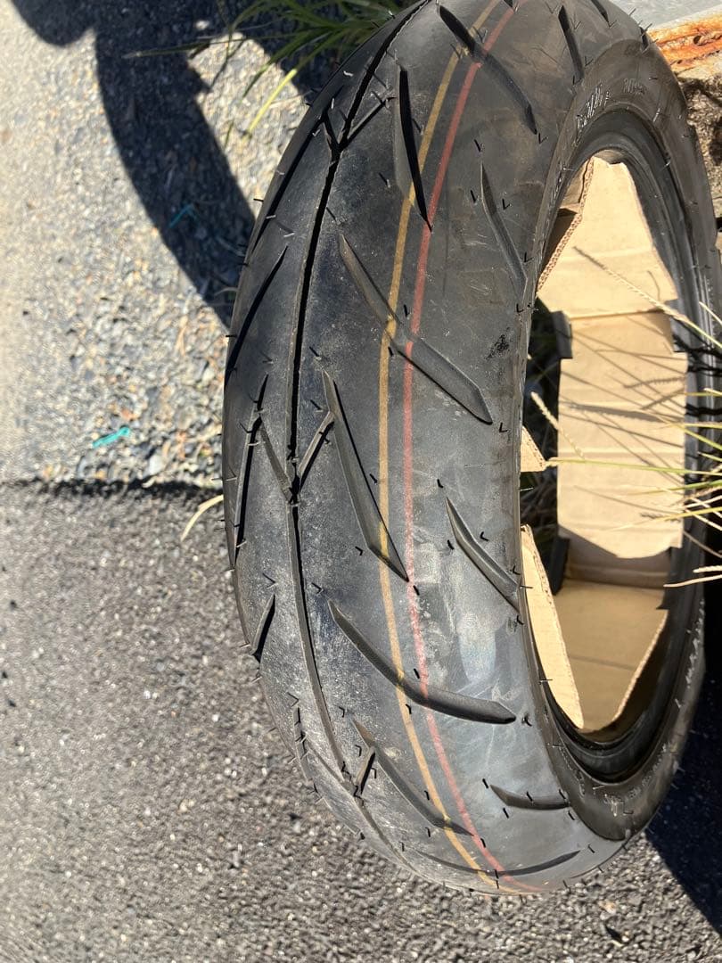 新品 GROM対応 ミニバイク用オンロードタイヤ 前後2本セット 12インチ