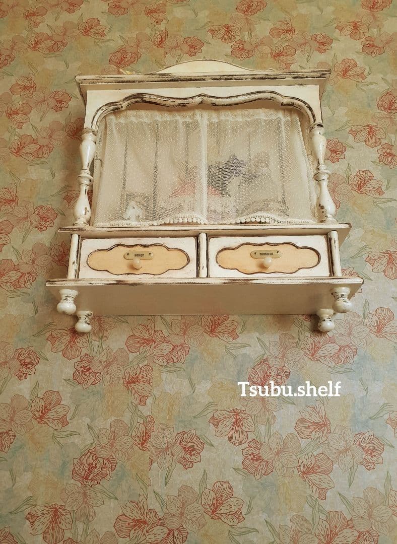 アンティーク・ヴィンテージ調　シャビー　ウォールシェルフ