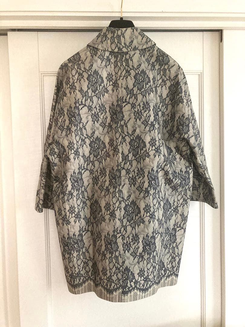 MACKINTOSHマッキントッシュ　ゴム引き　レースプリント　ベージュ　コート