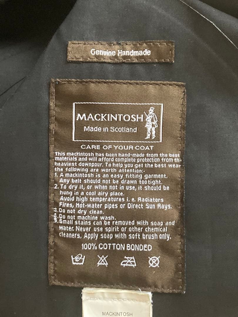 MACKINTOSHマッキントッシュ　ゴム引き　レースプリント　ベージュ　コート