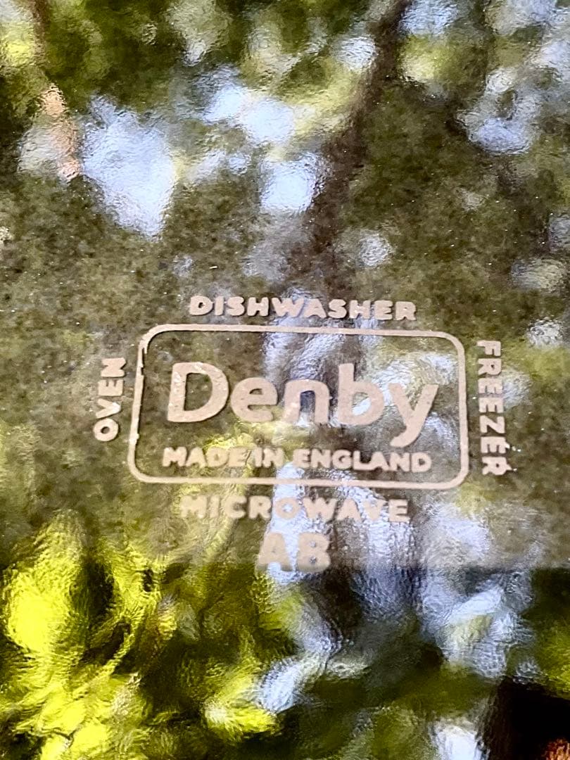 Denby デンビー黒、藍〜白のグラデーション皿4枚セット英国製