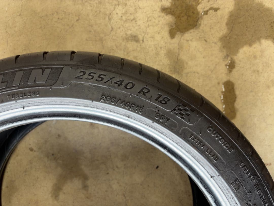 ミシュラン　PS4 ランフラット　255/40/18 7部山前後　2本