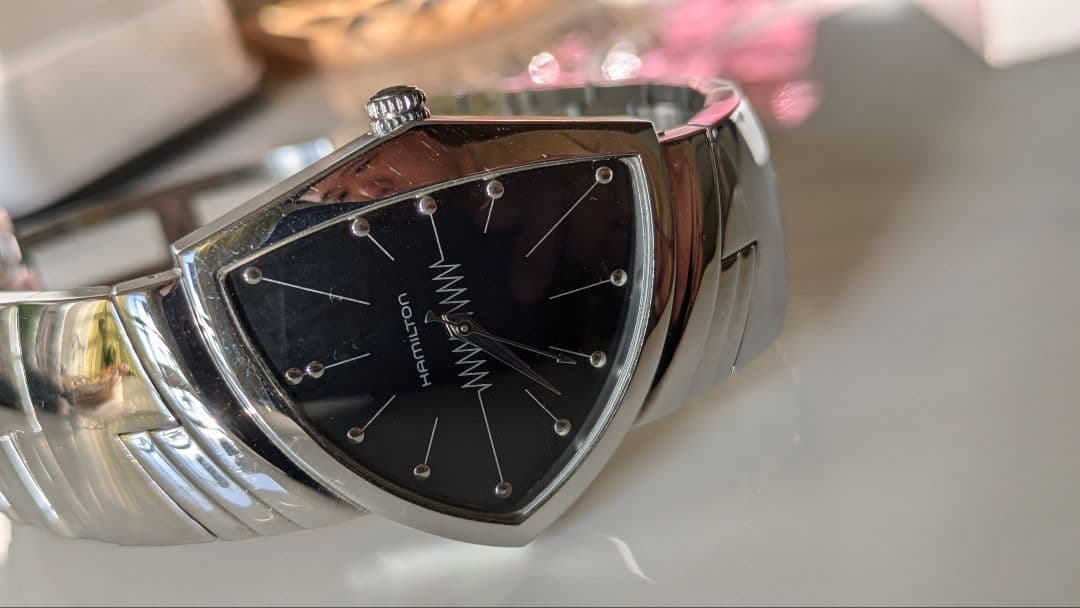 ハミルトン トライアングル型 時計　ベンチュラ　稼動品