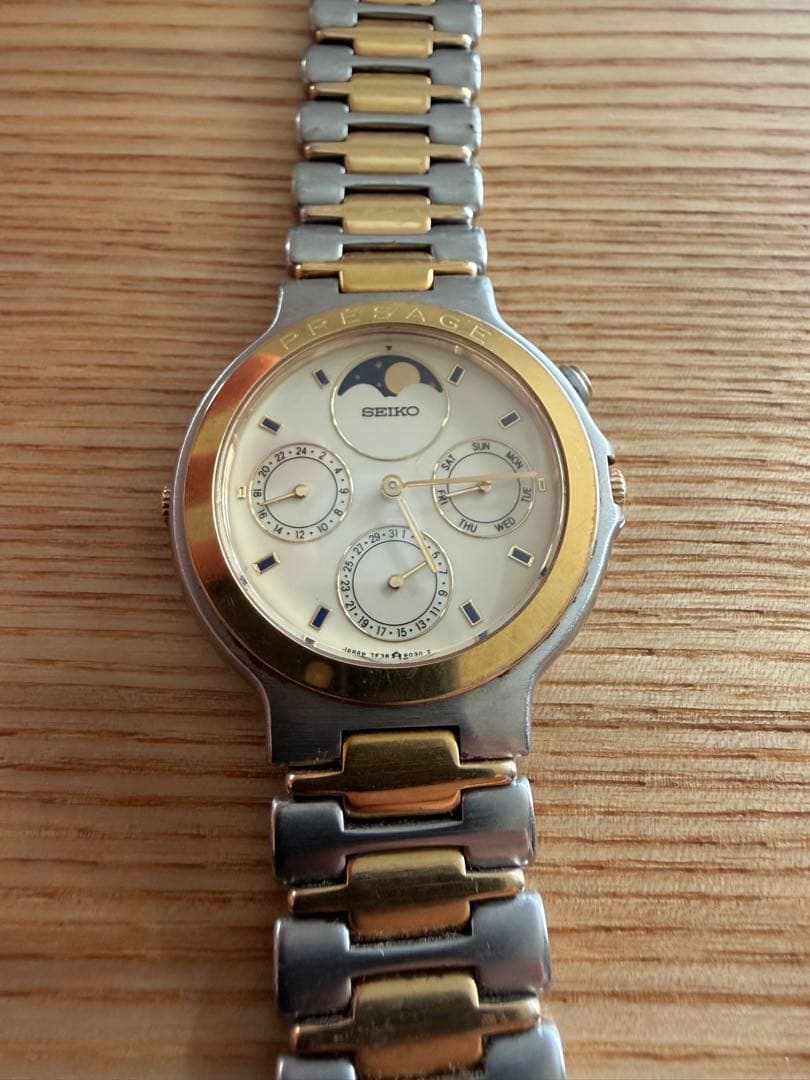 E*m様 セイコーSEIKO 7A48 ムーンフェイズSEIKOプレサージュSA