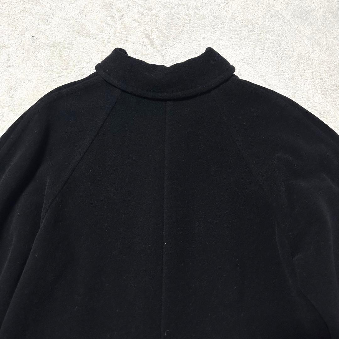 上質✨高級✨MaxMara 白タグ ロングコート ウール アンゴラ 黒 42