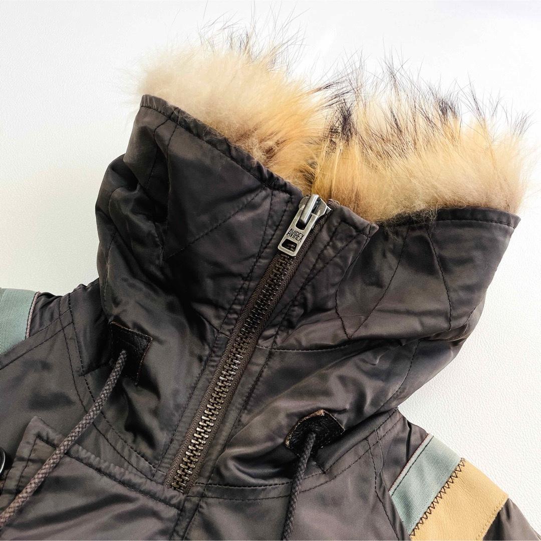 6612 アヴィレックス　フライトジャケット　N-3B ワッペン　カーキ