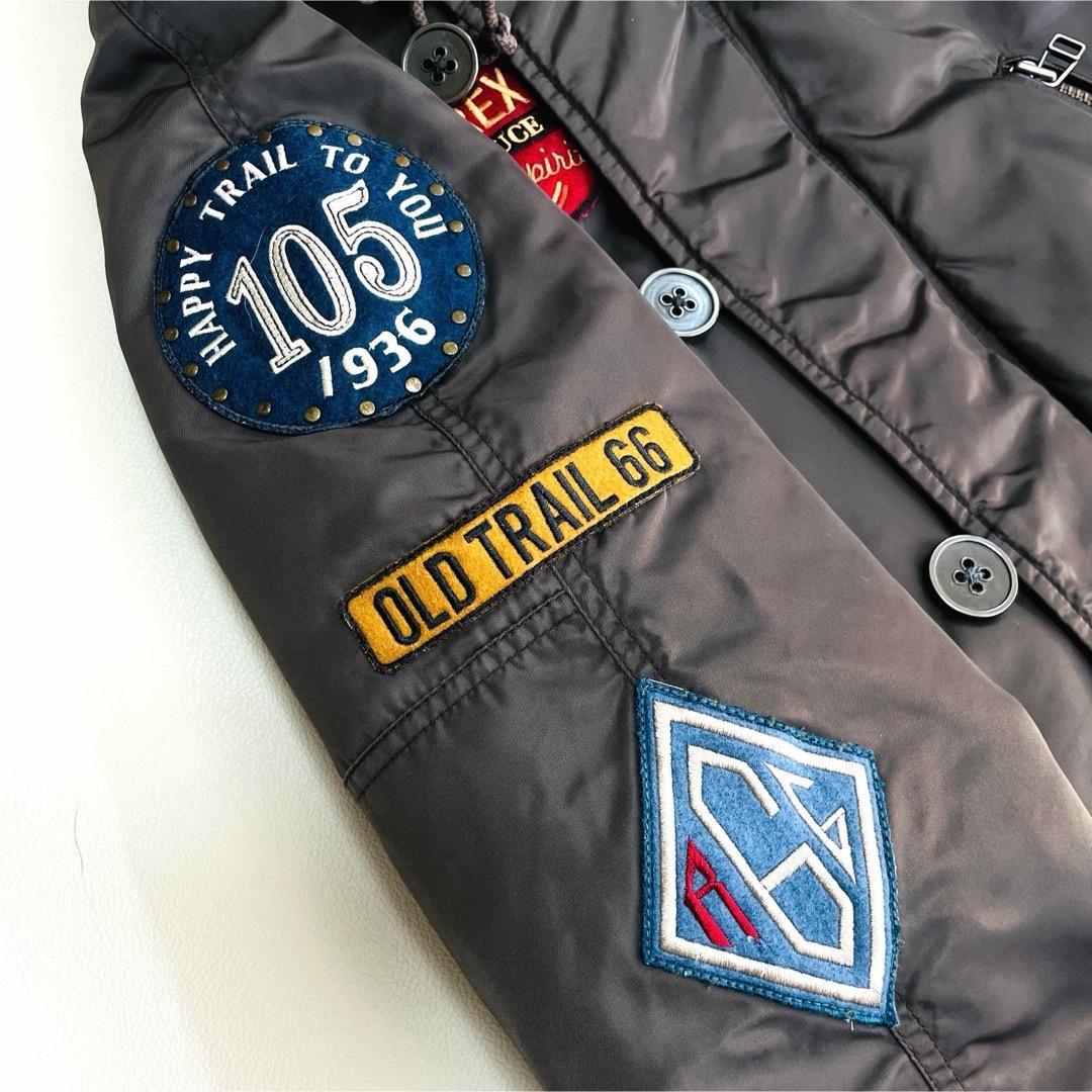 6612 アヴィレックス　フライトジャケット　N-3B ワッペン　カーキ