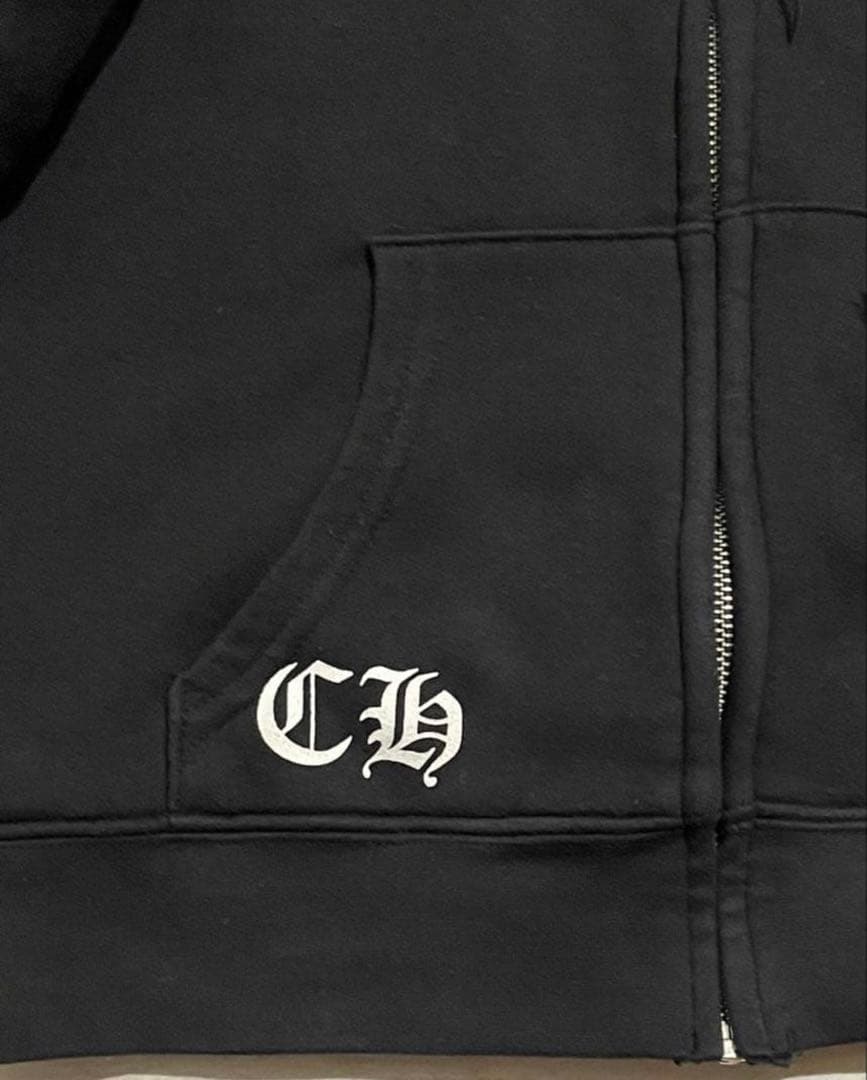 激レア美品クロムハーツ　フローラルクロスジップアップパーカー