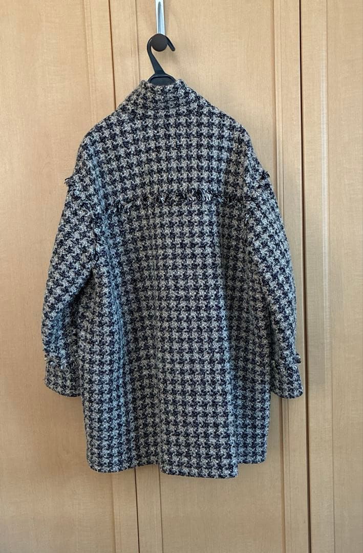 maison tomorrowlandチェック柄オーバーサイズコート