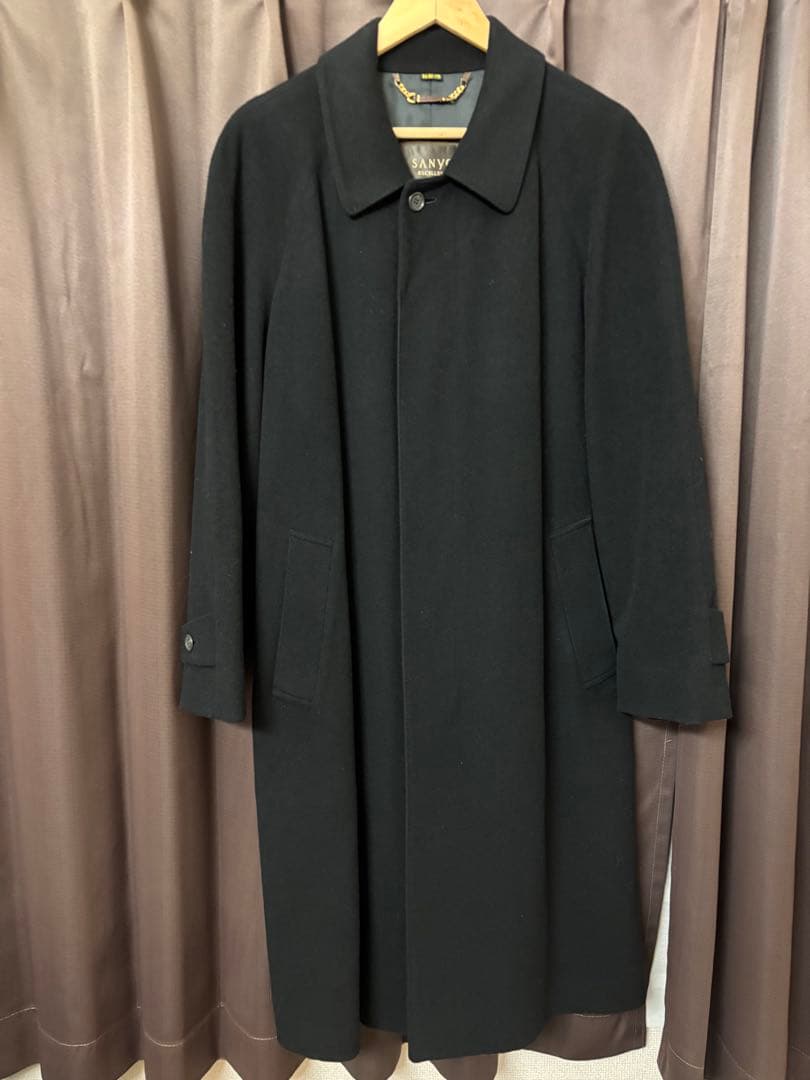 SANYO ステンカラーコート　カシミヤ